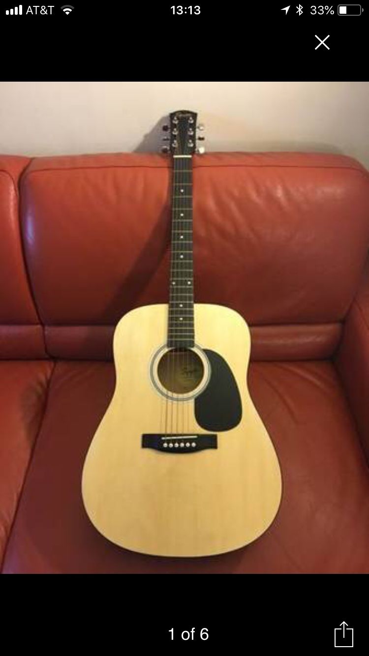 Squier By Fender 093-0300-021 Acoustic Guitar Natural