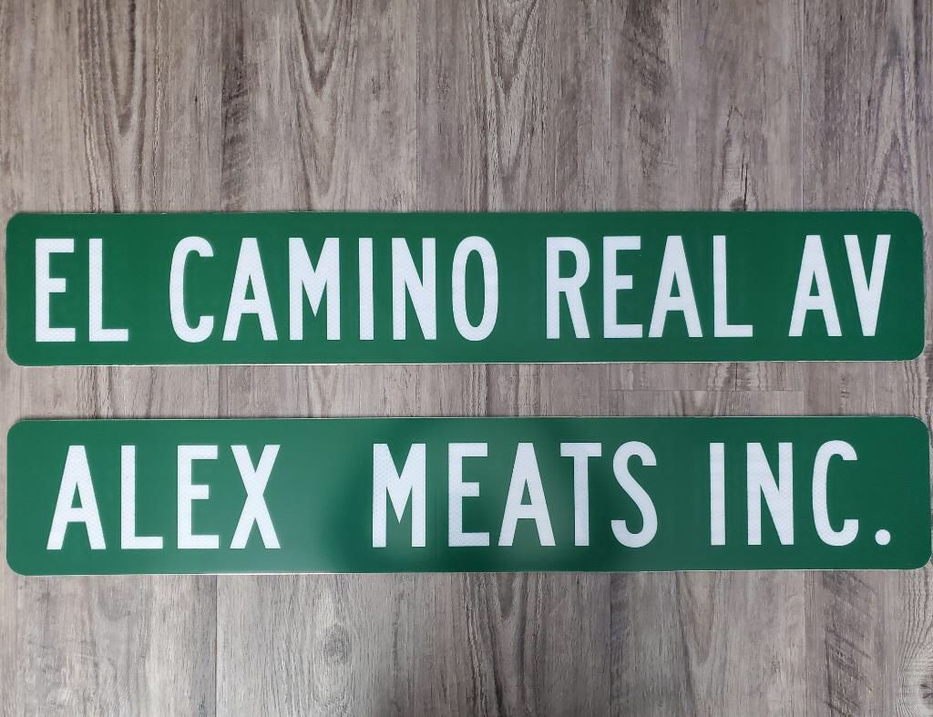 Custom authentic street sign,Mexico,meat,sports,police, firefighter, military, marines,car club, memorabilia, toys, tools, electronics, kitchen, cars
