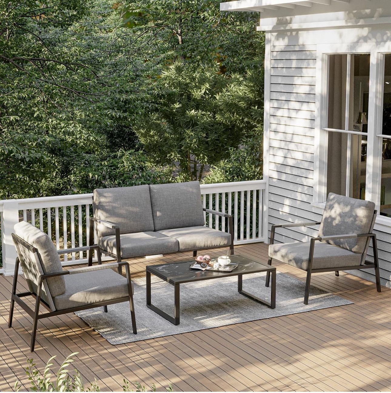 4pc Outdoor Patio Furniture Set 