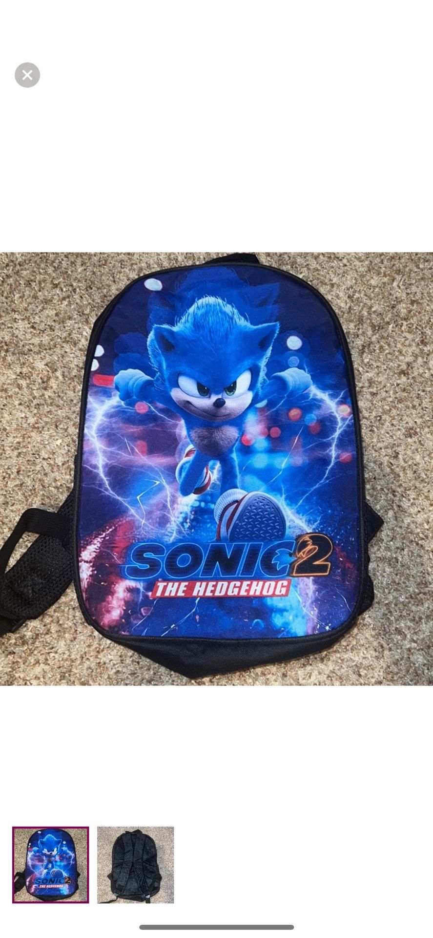 FNASFIA Anime Backpack Children'S Backpack Cartoon Backpack Boys And Girls' Backpack 3D Backpack like new condition Sonic 2
