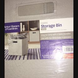 3 New Grey Storage Bins