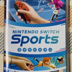 Nintendo Switch Sports With Box Complete With Leg Strap Tested Working Clean H89