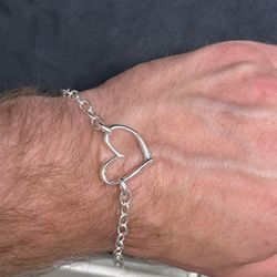 925 silver heart bracelet