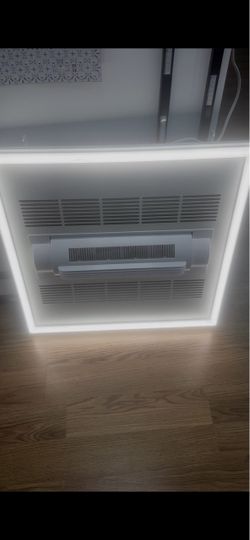 : Modern 2x2 Drop Ceiling LED Light Panel with Integrated Air Fan – Brand New