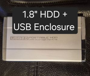1.8" External Hard Drive Enclosure with 20GB iPod HDD + USB Cable (Model WLXKJ185)