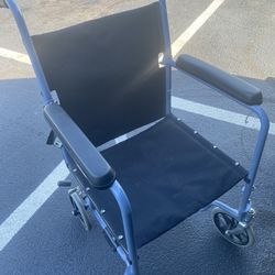 Merits 19” Seat Width Lightweight Transport Wheelchair 