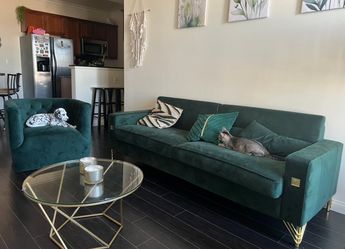 Emerald Green Sofa