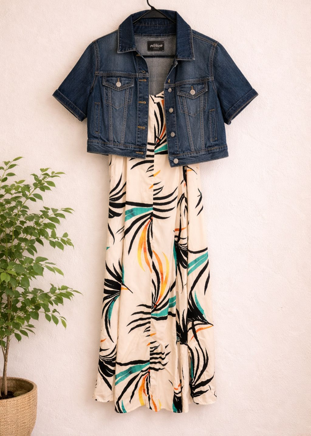 Torrid Maxi Dress + Denim Jacket Outfit Set