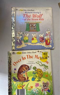 2 little little vintage golden books. Sold as a set. Smaller than standard sized golden books