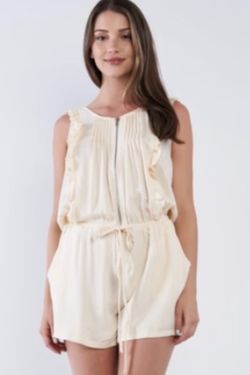 The Sophia" Soft Ivory Romper L