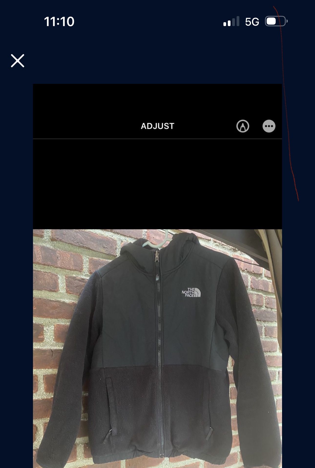 The North Face Full Zip Long Sleeve Fleece Lined Jacket Women's Size M Black