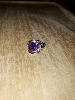 Amethyst SILVER ring