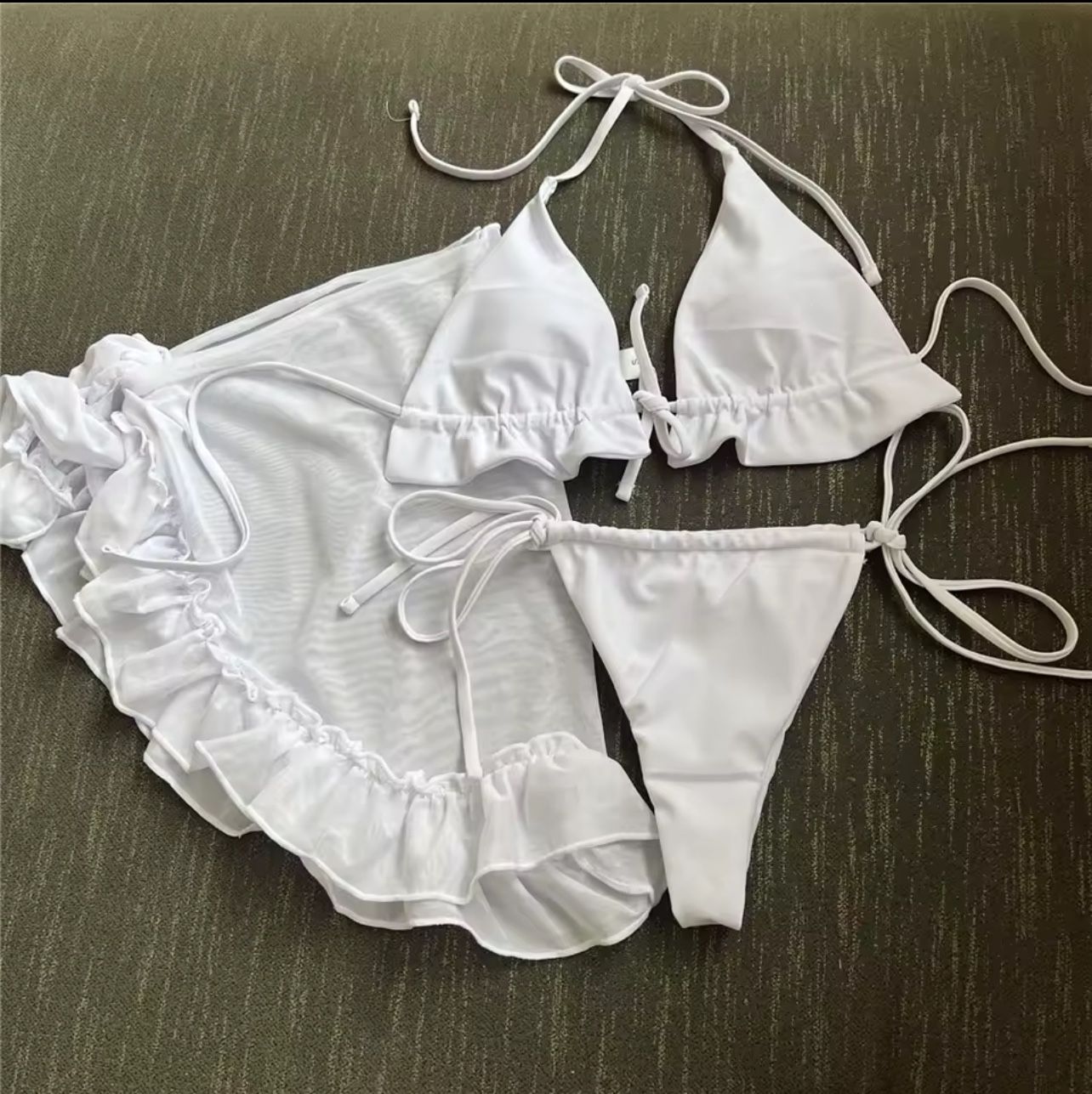 brand new bikini set white