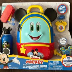 New Disney Mickey Mouse fun adventure backpack play set