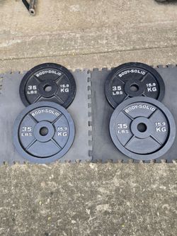 4x Body-Solid 35lb Olympic Weight Plates