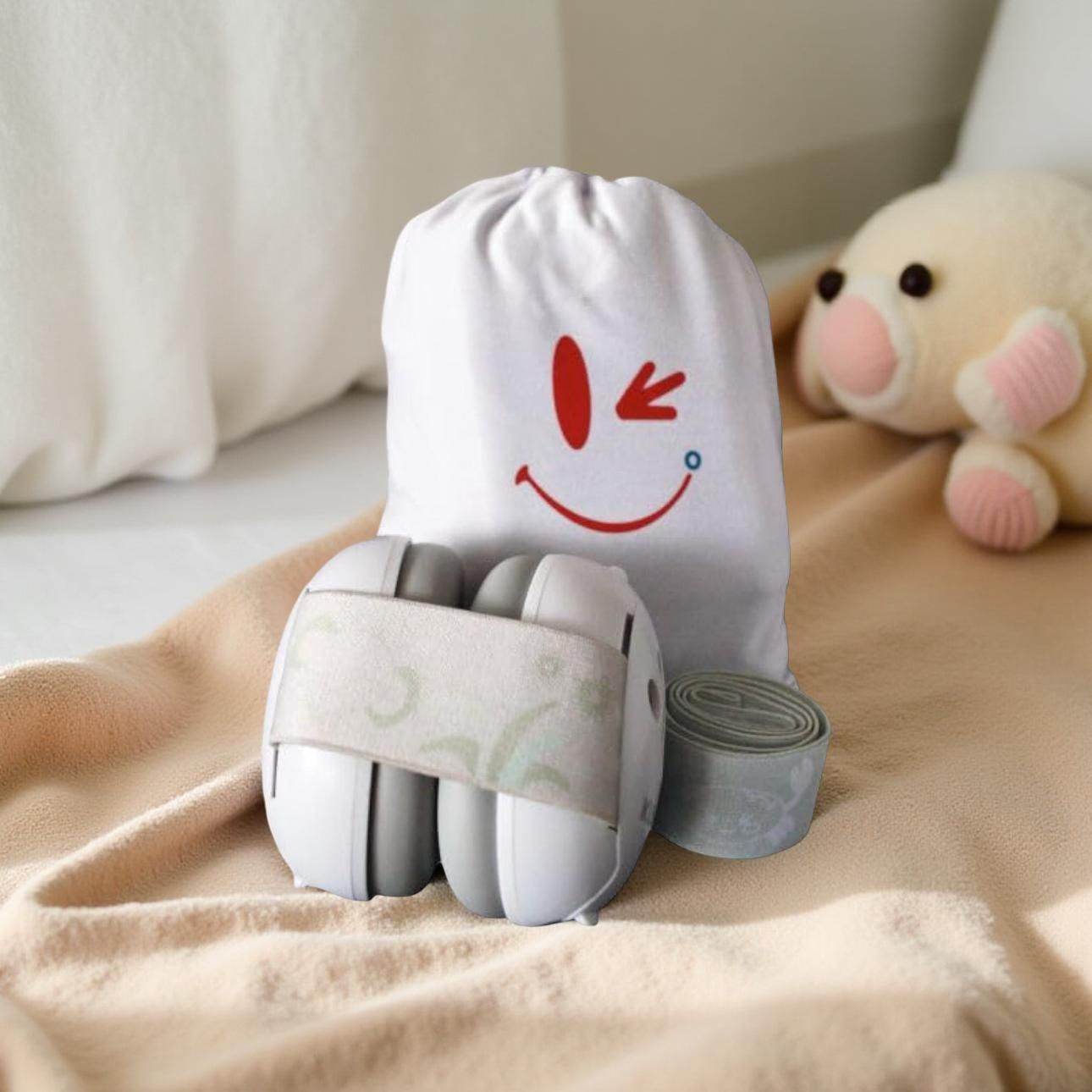 Baby Earmuffs, Baby headphones, Noise Reduction Headphones for Babies and Toddlers, CE & ANSI Certified, 2 Soft Elastic Headbands 