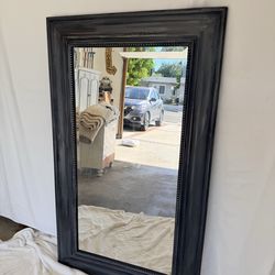 Long charcoal/black mirror