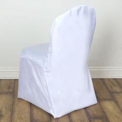 White Polyester Banquet Chair Covers