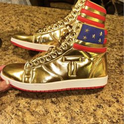 Gold Trump Shoes