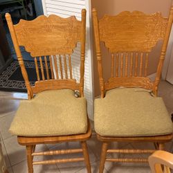 Two Chairs With Brand New Cushions