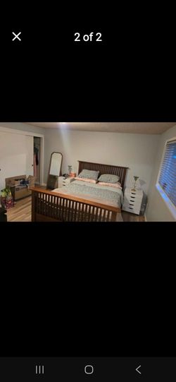 Queen bed fram