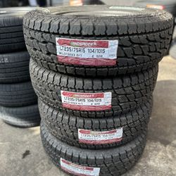 SET LT 235/75/15 Landspider New All Terrain Mounted And Balanced