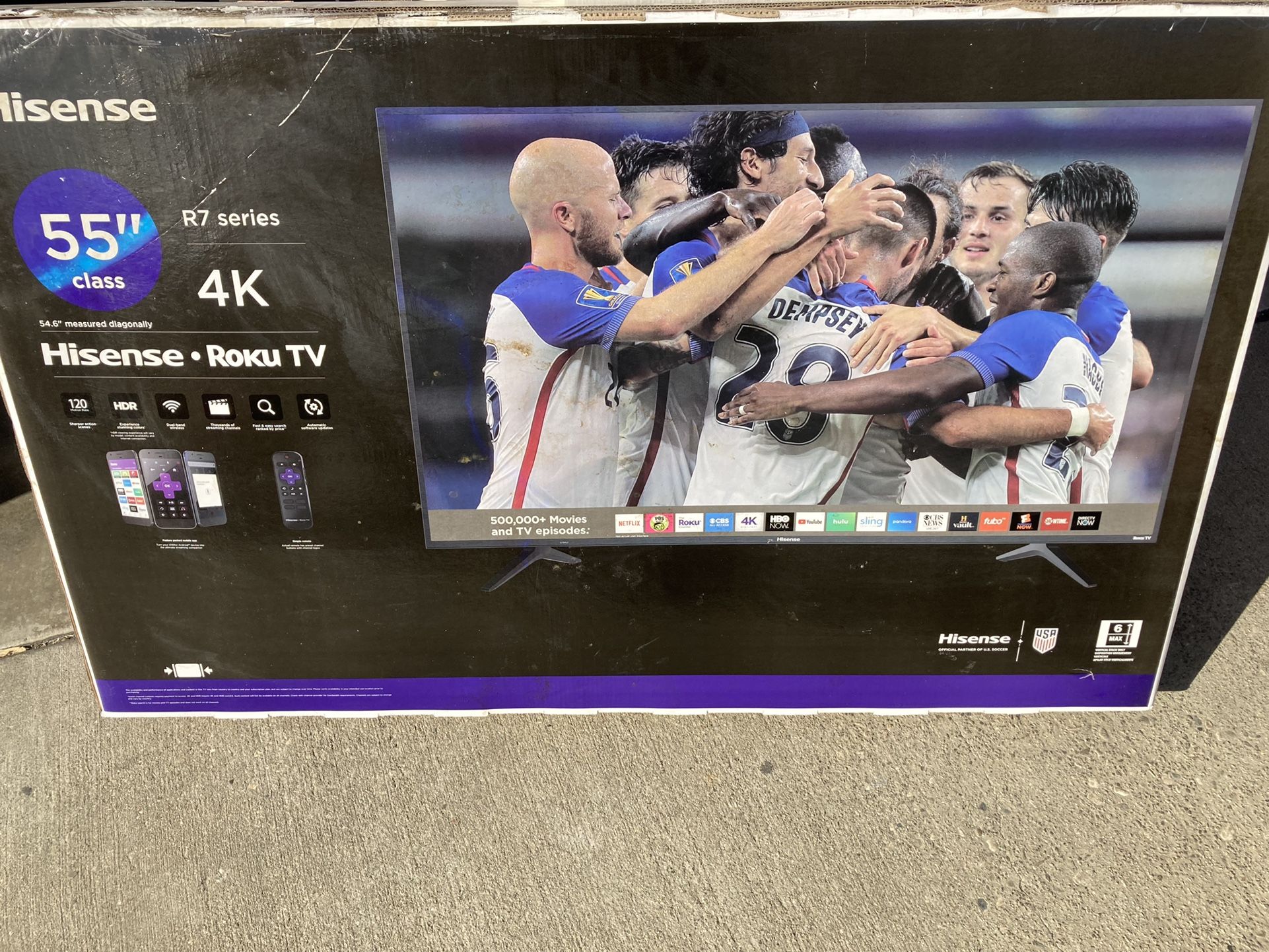 55” Inch Hisense Smart Roku UHDTV 4K