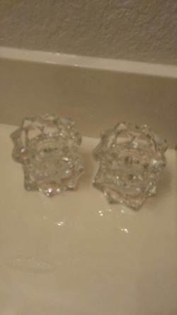 Mikasa sparkling star candle holders