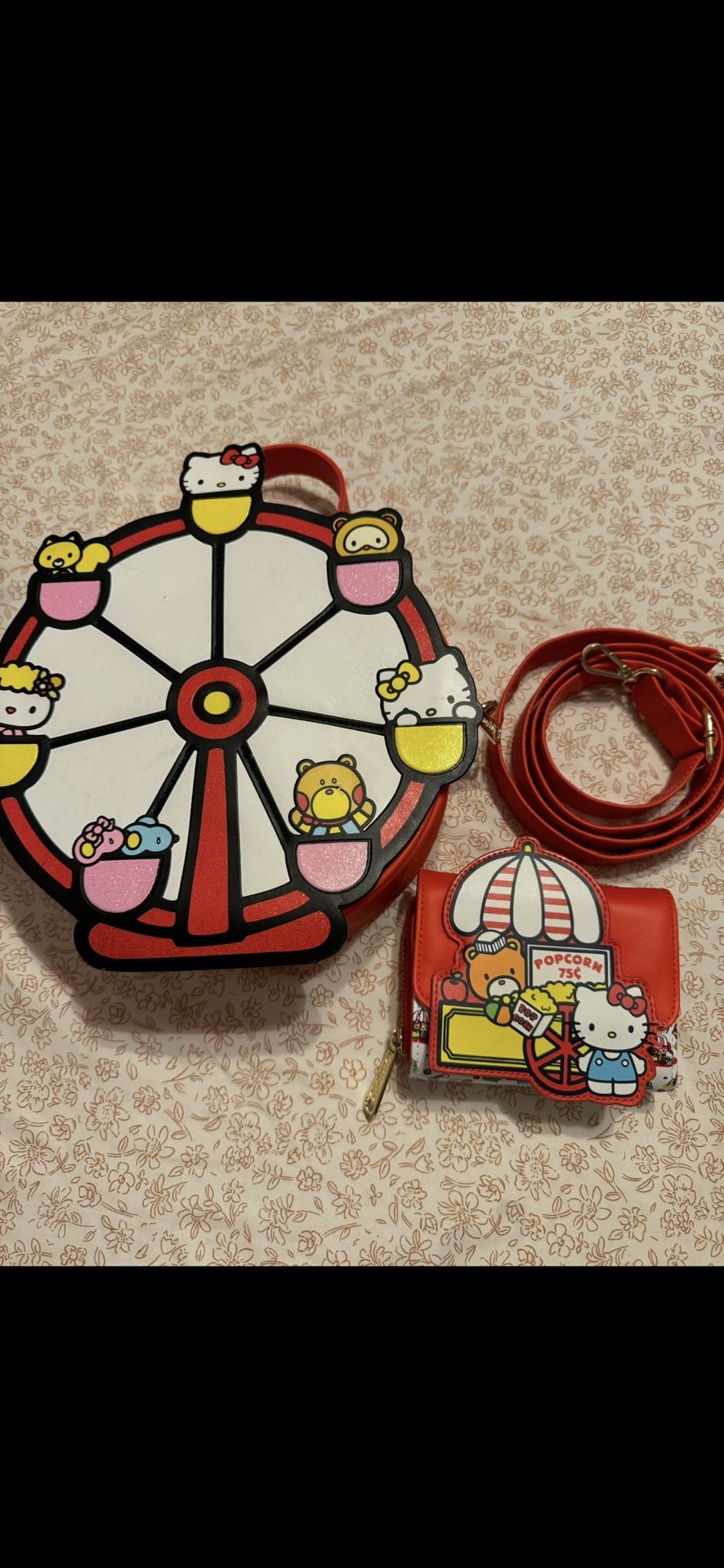Loungefly Hello Kitty Ferris Wheel Crossbody And Wallet