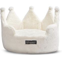 Nandog Pet Crown Round Dog Bed Or Cat Bed