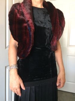 Synthetic fur vest