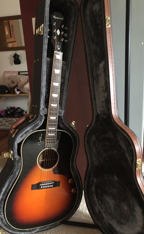 Epiphone EJ-160E John Lennon guitar w/hard case