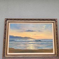 Oil on Canvas Painting by John T. Vignari. Titled Seascape