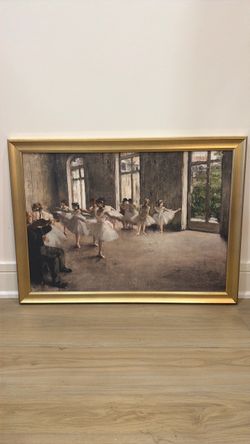 Framed Ballet Rehearsal Print Gold Frame