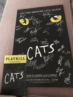 Cats Musical Cast Signed Poster