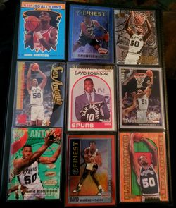 David Robinson 13 Card Lot Including. Hoops RC + inserts