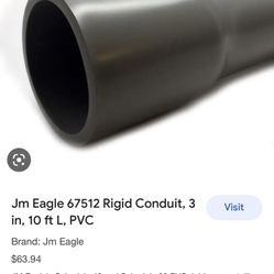 3” x 10-ft pvc schedule 40 conduit non-metallic