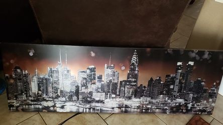 Beautiful Skyline Wall Canvas