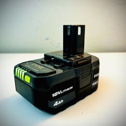 Ryobi One+ 18v Battery (4ah)