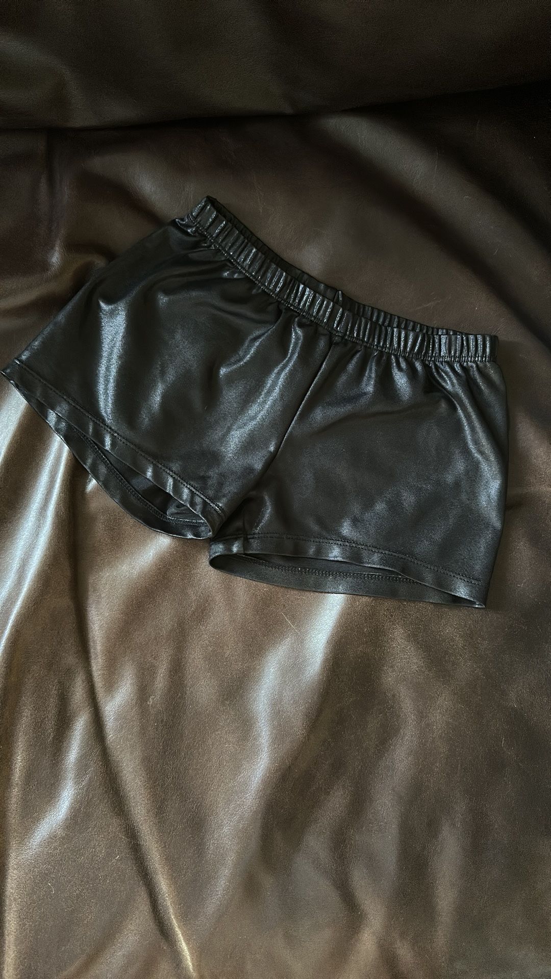 Black Shimmer Dance Booty Shorts