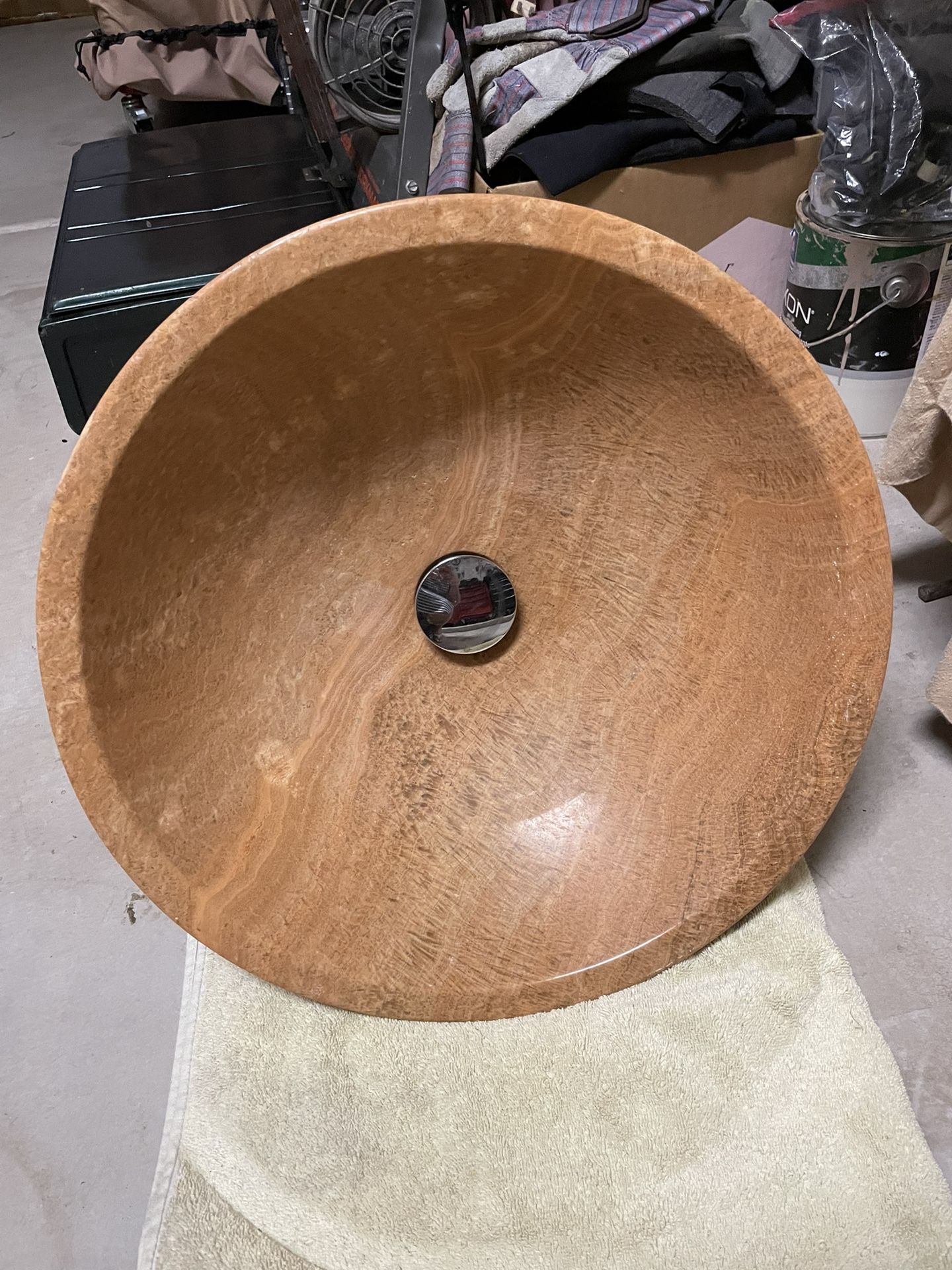 Bathroom Round Ceramic Vessel Sink