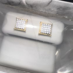 Moissanite diamond Test pass earrings