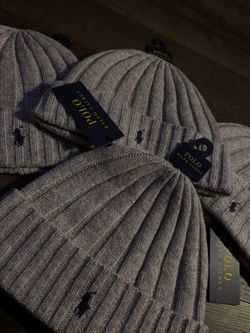 ralph lauren wool knitted polo beanies 