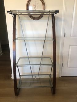 Glass Shelving Unit