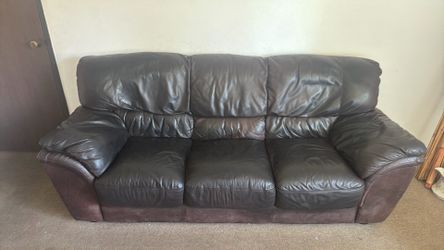 Leather couch