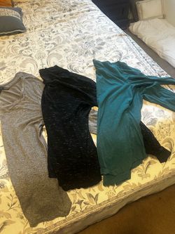 3 long sleeve womens shirts size large