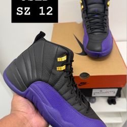 USED Air Jordan 12 field purple SZ 12