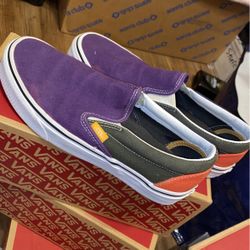Vans Purple/ Orange Size 7.0