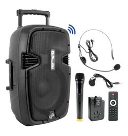 New Unopened Pyle Pro Portable  PA System. Mics