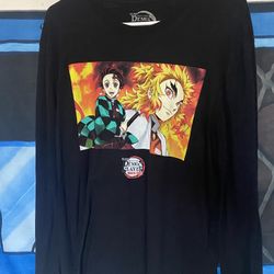 Demon Slayer Men’s Long Sleeve Shirt Xl 